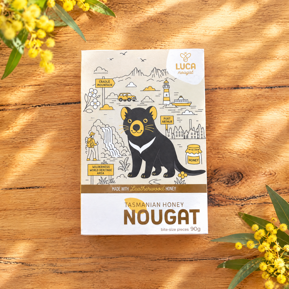 Tasmanian Devil Leatherwood Honey Nougat